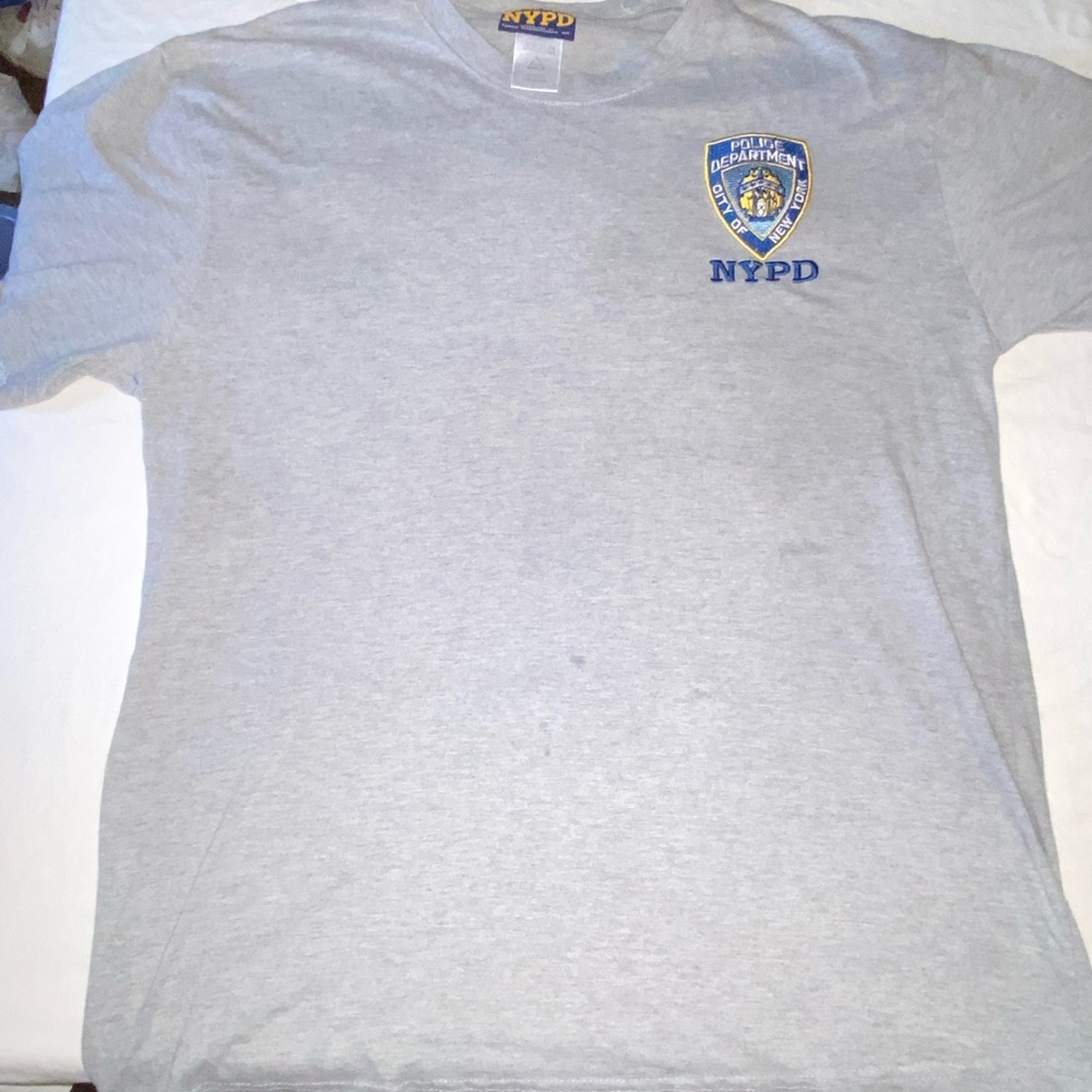 Vintage Grey NYPD shirt size Large